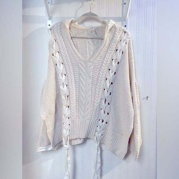 FREE PEOPLE BALLOON SLEEVE SWEATER XS/S - Picture 2 of 5